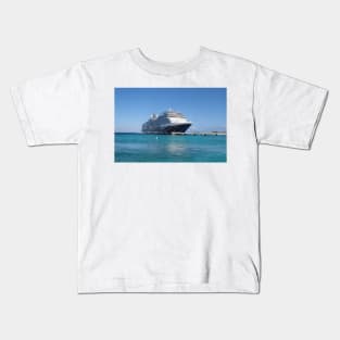 HAL Eurodam moored in Turks and Caicos Kids T-Shirt